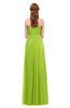 ColsBM Rian Lime Green Bridesmaid Dresses Sleeveless Ruching A-line Glamorous Half Backless Spaghetti