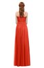 ColsBM Rian Mandarin Red Bridesmaid Dresses Sleeveless Ruching A-line Glamorous Half Backless Spaghetti