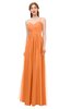 ColsBM Rian Mango Bridesmaid Dresses Sleeveless Ruching A-line Glamorous Half Backless Spaghetti