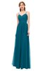 ColsBM Rian Midnight Blue Bridesmaid Dresses Sleeveless Ruching A-line Glamorous Half Backless Spaghetti