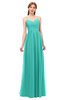 ColsBM Rian Mint Green Bridesmaid Dresses Sleeveless Ruching A-line Glamorous Half Backless Spaghetti