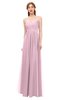 ColsBM Rian Mist Pink Bridesmaid Dresses Sleeveless Ruching A-line Glamorous Half Backless Spaghetti