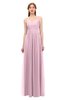 ColsBM Rian Mist Pink Bridesmaid Dresses Sleeveless Ruching A-line Glamorous Half Backless Spaghetti