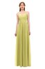 ColsBM Rian Muted Lime Bridesmaid Dresses Sleeveless Ruching A-line Glamorous Half Backless Spaghetti
