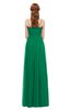 ColsBM Rian Pepper Green Bridesmaid Dresses Sleeveless Ruching A-line Glamorous Half Backless Spaghetti
