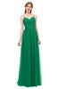 ColsBM Rian Pepper Green Bridesmaid Dresses Sleeveless Ruching A-line Glamorous Half Backless Spaghetti
