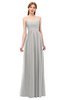 ColsBM Rian Platinum Bridesmaid Dresses Sleeveless Ruching A-line Glamorous Half Backless Spaghetti