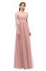 ColsBM Rian Silver Pink Bridesmaid Dresses Sleeveless Ruching A-line Glamorous Half Backless Spaghetti