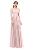 ColsBM Rian Veiled Rose Bridesmaid Dresses Sleeveless Ruching A-line Glamorous Half Backless Spaghetti