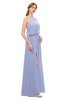 ColsBM Jackie Blue Heron Bridesmaid Dresses Casual Floor Length Halter Split-Front Sleeveless Backless