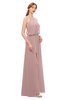 ColsBM Jackie Blush Pink Bridesmaid Dresses Casual Floor Length Halter Split-Front Sleeveless Backless