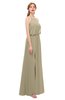 ColsBM Jackie Candied Ginger Bridesmaid Dresses Casual Floor Length Halter Split-Front Sleeveless Backless