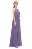 ColsBM Jackie Chalk Violet Bridesmaid Dresses Casual Floor Length Halter Split-Front Sleeveless Backless
