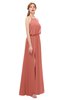 ColsBM Jackie Crabapple Bridesmaid Dresses Casual Floor Length Halter Split-Front Sleeveless Backless