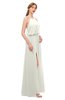ColsBM Jackie Cream Bridesmaid Dresses Casual Floor Length Halter Split-Front Sleeveless Backless