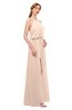 ColsBM Jackie Fresh Salmon Bridesmaid Dresses Casual Floor Length Halter Split-Front Sleeveless Backless