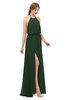 ColsBM Jackie Hunter Green Bridesmaid Dresses Casual Floor Length Halter Split-Front Sleeveless Backless