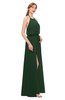 ColsBM Jackie Hunter Green Bridesmaid Dresses Casual Floor Length Halter Split-Front Sleeveless Backless