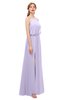ColsBM Jackie Light Purple Bridesmaid Dresses Casual Floor Length Halter Split-Front Sleeveless Backless