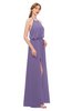 ColsBM Jackie Lilac Bridesmaid Dresses Casual Floor Length Halter Split-Front Sleeveless Backless