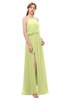 ColsBM Jackie Lime Sherbet Bridesmaid Dresses Casual Floor Length Halter Split-Front Sleeveless Backless