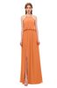 ColsBM Jackie Mango Bridesmaid Dresses Casual Floor Length Halter Split-Front Sleeveless Backless