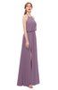 ColsBM Jackie Mauve Bridesmaid Dresses Casual Floor Length Halter Split-Front Sleeveless Backless