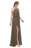 ColsBM Jackie Otter Bridesmaid Dresses Casual Floor Length Halter Split-Front Sleeveless Backless
