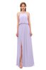 ColsBM Jackie Pastel Lilac Bridesmaid Dresses Casual Floor Length Halter Split-Front Sleeveless Backless