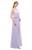 ColsBM Jackie Pastel Lilac Bridesmaid Dresses Casual Floor Length Halter Split-Front Sleeveless Backless