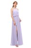 ColsBM Jackie Pastel Lilac Bridesmaid Dresses Casual Floor Length Halter Split-Front Sleeveless Backless