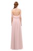ColsBM Jackie Pastel Pink Bridesmaid Dresses Casual Floor Length Halter Split-Front Sleeveless Backless