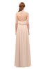 ColsBM Jackie Peach Puree Bridesmaid Dresses Casual Floor Length Halter Split-Front Sleeveless Backless