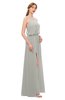 ColsBM Jackie Platinum Bridesmaid Dresses Casual Floor Length Halter Split-Front Sleeveless Backless