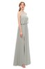 ColsBM Jackie Platinum Bridesmaid Dresses Casual Floor Length Halter Split-Front Sleeveless Backless