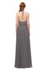 ColsBM Jackie Ridge Grey Bridesmaid Dresses Casual Floor Length Halter Split-Front Sleeveless Backless
