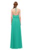 ColsBM Jackie Viridian Green Bridesmaid Dresses Casual Floor Length Halter Split-Front Sleeveless Backless