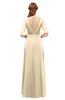 ColsBM Ricki Angora Bridesmaid Dresses Floor Length Zipper Elbow Length Sleeve Glamorous Pleated Jewel