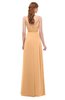 ColsBM Ocean Apricot Bridesmaid Dresses Elegant A-line Backless Floor Length Sleeveless Sash