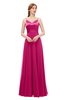ColsBM Ocean Beetroot Purple Bridesmaid Dresses Elegant A-line Backless Floor Length Sleeveless Sash