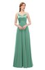 ColsBM Ocean Beryl Green Bridesmaid Dresses Elegant A-line Backless Floor Length Sleeveless Sash