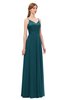 ColsBM Ocean Blue Green Bridesmaid Dresses Elegant A-line Backless Floor Length Sleeveless Sash
