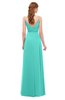 ColsBM Ocean Blue Turquoise Bridesmaid Dresses Elegant A-line Backless Floor Length Sleeveless Sash