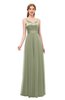 ColsBM Ocean Bog Bridesmaid Dresses Elegant A-line Backless Floor Length Sleeveless Sash