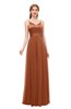 ColsBM Ocean Bombay Brown Bridesmaid Dresses Elegant A-line Backless Floor Length Sleeveless Sash