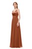 ColsBM Ocean Bombay Brown Bridesmaid Dresses Elegant A-line Backless Floor Length Sleeveless Sash