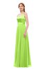 ColsBM Ocean Bright Green Bridesmaid Dresses Elegant A-line Backless Floor Length Sleeveless Sash
