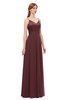 ColsBM Ocean Burgundy Bridesmaid Dresses Elegant A-line Backless Floor Length Sleeveless Sash