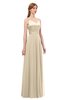 ColsBM Ocean Champagne Bridesmaid Dresses Elegant A-line Backless Floor Length Sleeveless Sash
