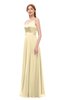 ColsBM Ocean Cornhusk Bridesmaid Dresses Elegant A-line Backless Floor Length Sleeveless Sash